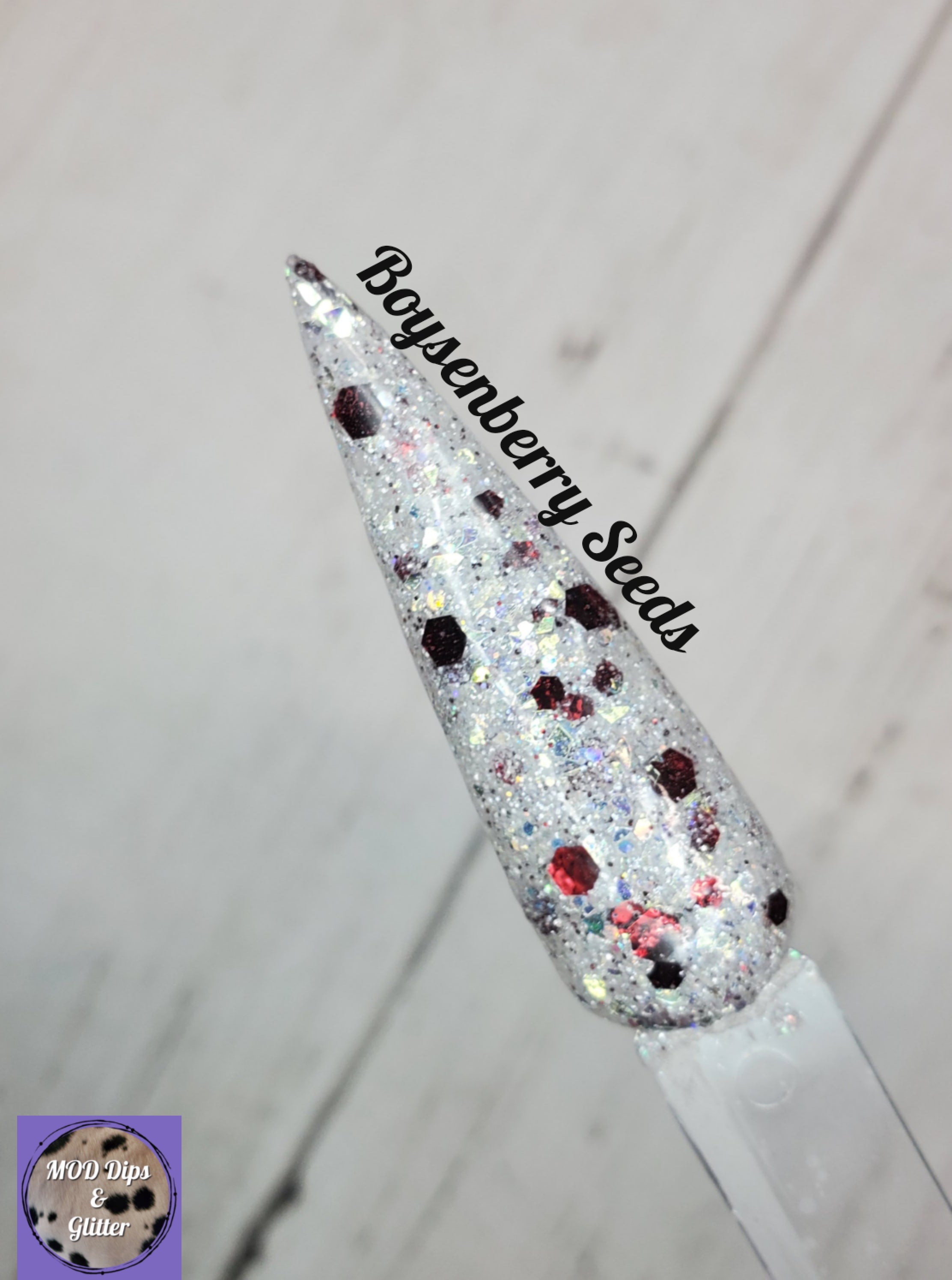 Boysenberry Seeds MOD Dips and Glitter Collection