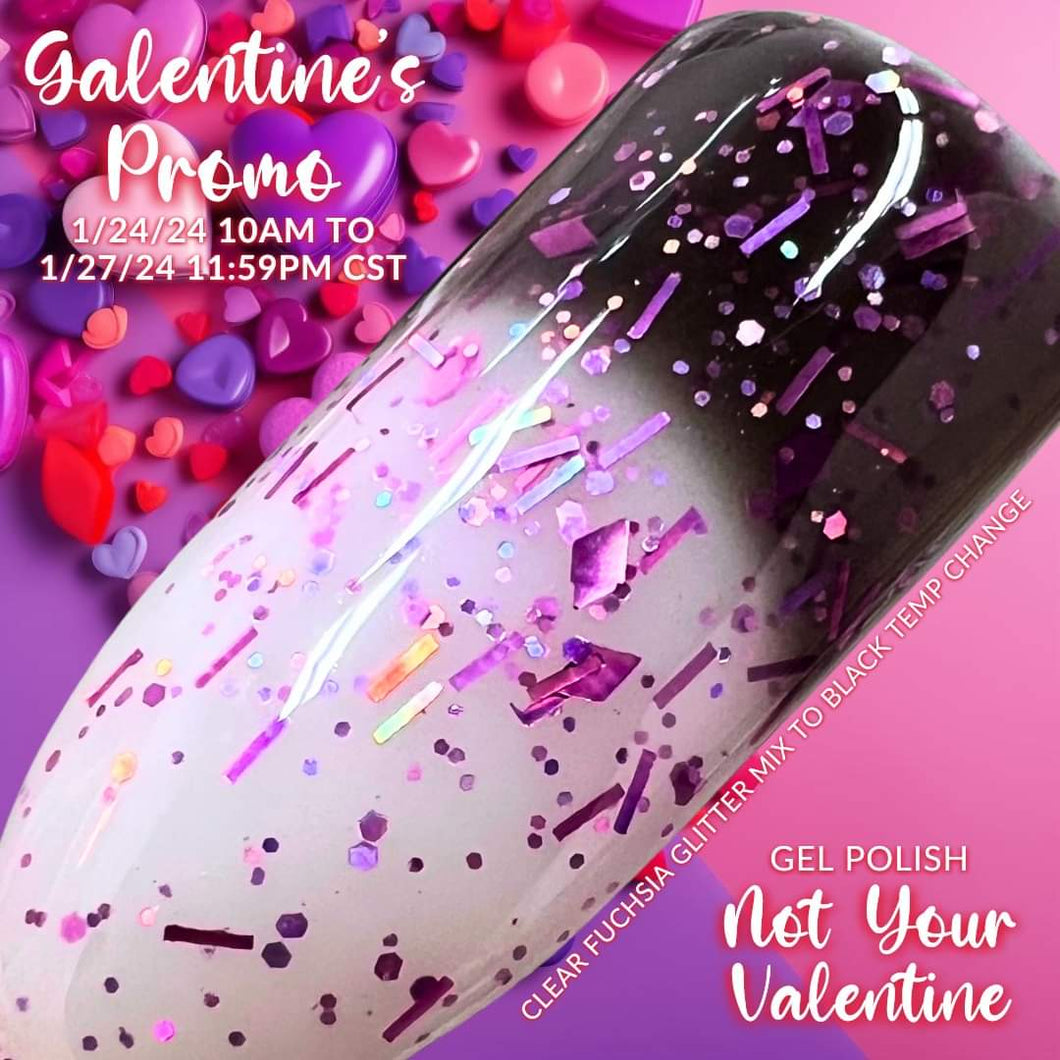 Not Your Valentine (Temp) Gel Polish - Sparkle & Co