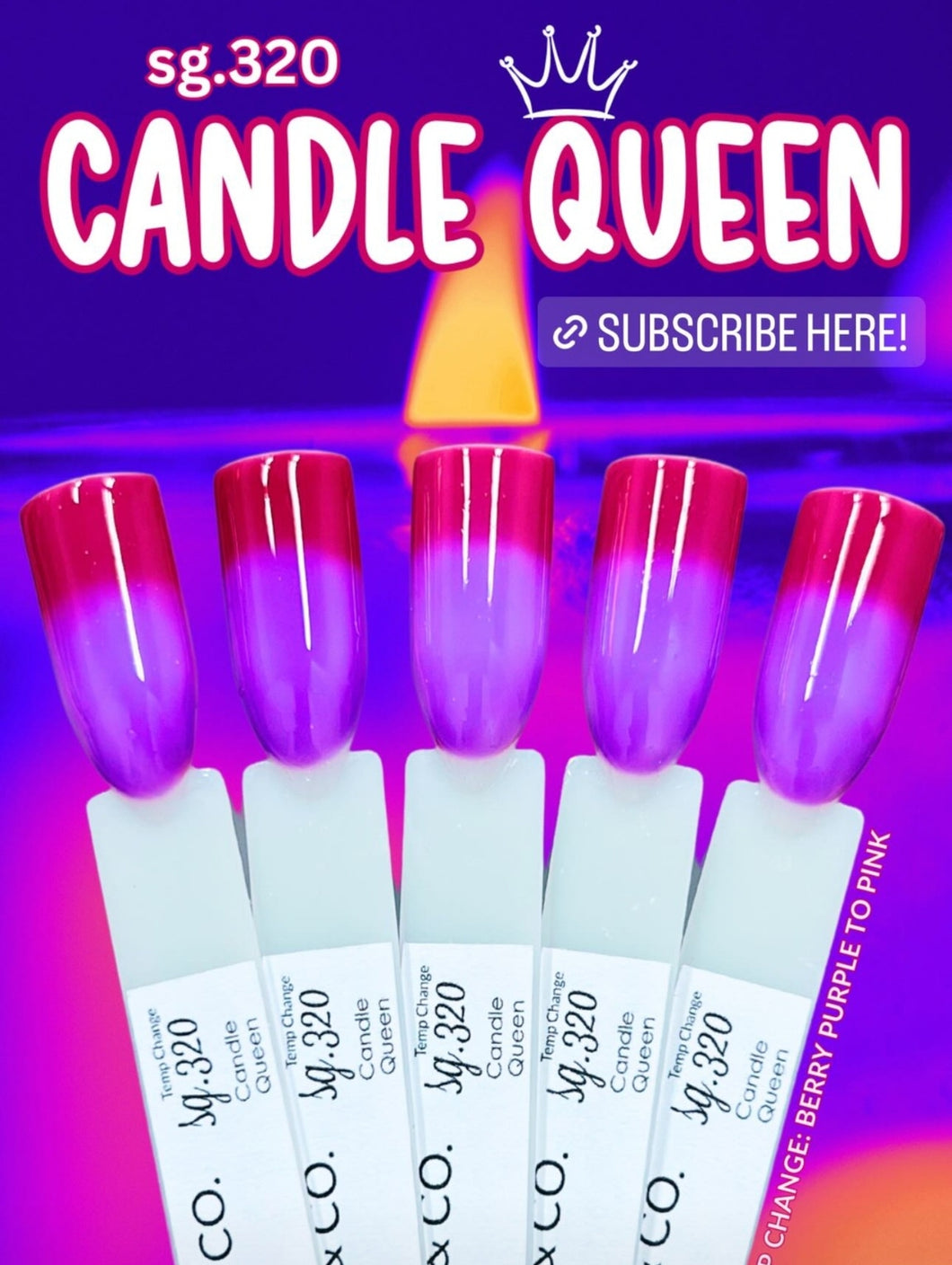 Sg.320 Candle Queen (Temp) Gel Polish - Sparkle