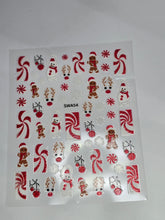 Load image into Gallery viewer, Christmas Themed Nail Decals
