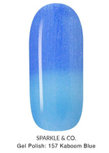 Load image into Gallery viewer, 157 Kaboom Blue (Temp) Gel Polish - Sparkle &amp; Co
